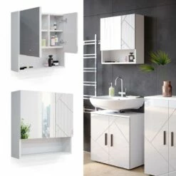 Armoire De Toilette Irma Blanc Brillant 19 Armoire De Toilette Irma Blanc Brillant -WENKO Boutique ba1f6a317c28435183e5c3731b3ee7ae