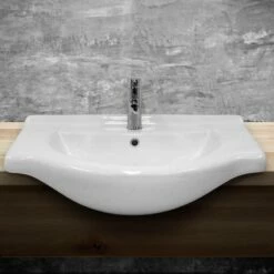 Vasque 77x51,5x21,5 Cm Blanc -WENKO Boutique bb0ca1c3ad3f4d599bf53b1f09136221