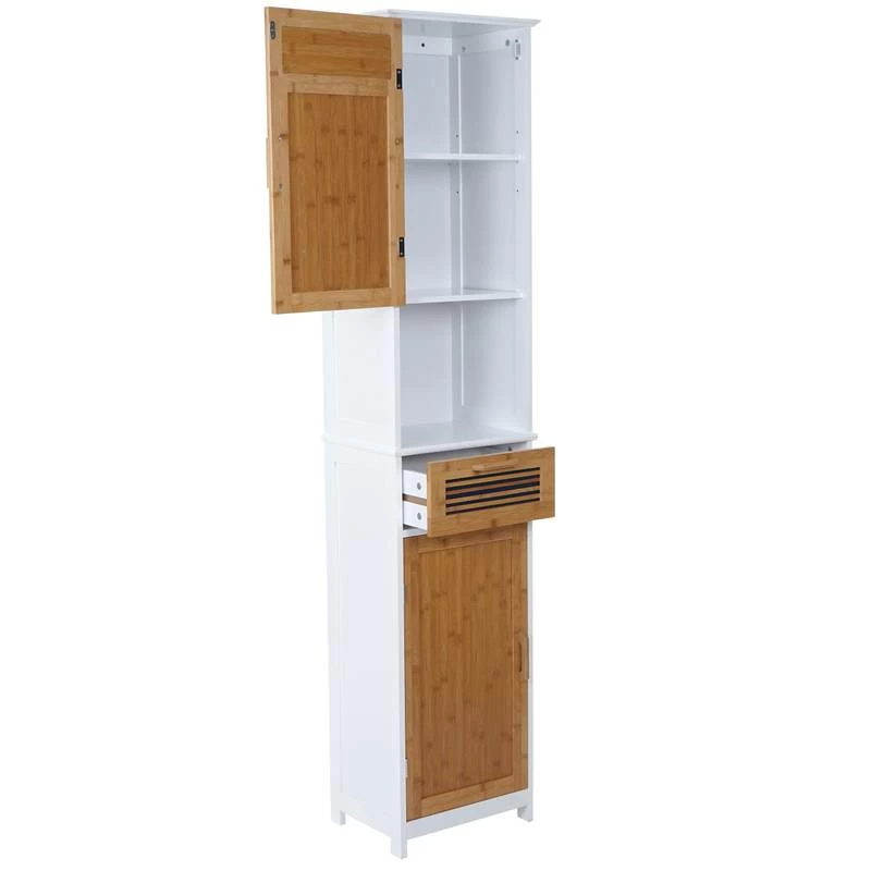 Armoire Haute HWC-A85 Bambou 3 Armoire Haute HWC-A85 Bambou