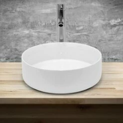 Vasque Ronde Ø355x120mm, Blanc -WENKO Boutique c6bedaf7c2b94b44bcca06261f958de2