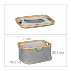 Panier à Linge En Bambou à 3 Corbeilles -WENKO Boutique c8c862f463bb4ce581c0fc66b9fb46d3