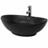 Lavabo Ovale 59x38x19 Cm Noir -WENKO Boutique d06f88b9f5f146d9b894cb4f05788a1c