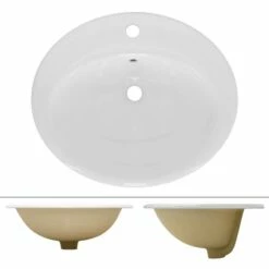 Lavabo Ovale 57x48,5x19,5 Cm Blanc 10 Lavabo Ovale 57x48,5x19,5 Cm Blanc -WENKO Boutique d44f97653886454d9e07e5fa07115a4d