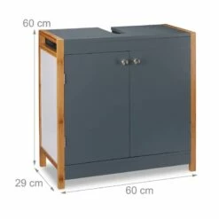 Placard Dessous De Lavabo Bambou Gris 21 Placard Dessous De Lavabo Bambou Gris -WENKO Boutique d5a26357648649a9bb129ab14066d7d3