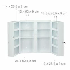 Armoire à Pharmacie XXL 2 Portes 19 Armoire à Pharmacie XXL 2 Portes -WENKO Boutique da22fc3dbad54c28b6b947e9feb2c7f9