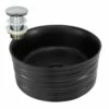 Lavabo Ø 41x18cm Noir Céramique