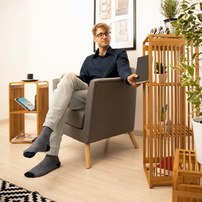 Etagère En Bambou Avec étages 5 Etagère En Bambou Avec étages – Image 3