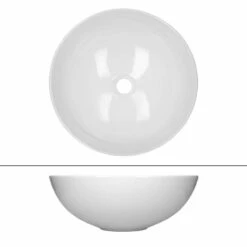 Vasque Ronde Ø 400x147 Mm Blanc -WENKO Boutique ea74eea874f94198ba21f95b3c39814a