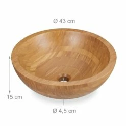 Lavabo Rond En Bambou -WENKO Boutique ea8f19534fe94945ab47702b9a7845dc