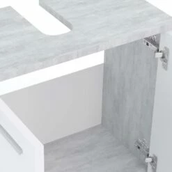 Meuble Sous-lavabo Kiko Béton/blanc -WENKO Boutique ebbcd90f217d43a58038022b88770cb2