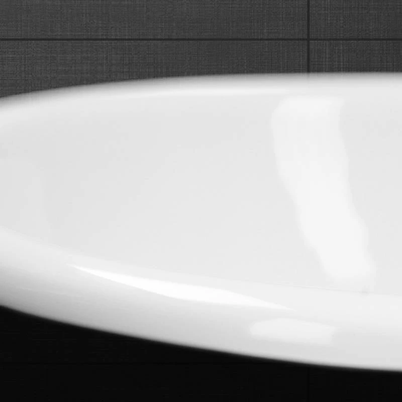 Lavabo Ovale 49x195x405 Cm Blanc 7 Lavabo Ovale 49x195x405 Cm Blanc – Image 5