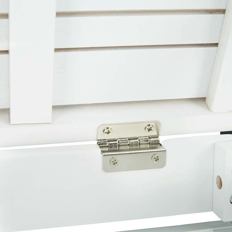 Étagère De Salle De Bains Bambou Blanc 10 Étagère De Salle De Bains Bambou Blanc – Image 8