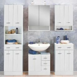 Armoire Suspendue Lund 5 Armoire Suspendue Lund -WENKO Boutique haengeschrank lund weiss 1329415