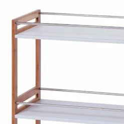 Desserte Alvin -WENKO Boutique rollwagen alvin bambus weiss lackiert 300428