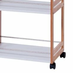 Desserte Alvin -WENKO Boutique rollwagen alvin bambus weiss lackiert 300430