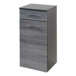 Armoire Basse Florida -WENKO Boutique unterschrank strahan graphitgrau eiche rauchsilber 2681698