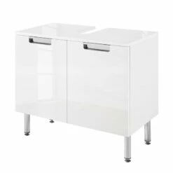 Meuble Sous Vasque Romana -WENKO Boutique waschbeckenunterschrank romana hochglanz weiss 3328369
