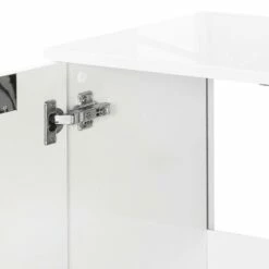 Meuble Sous Vasque Romana -WENKO Boutique waschbeckenunterschrank romana hochglanz weiss 3328373