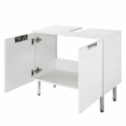 Meuble Sous Vasque Romana -WENKO Boutique waschbeckenunterschrank romana hochglanz weiss 4560472
