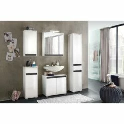 Armoire Suspendue Sol 11 Armoire Suspendue Sol -WENKO Boutique waschbeckenunterschrank sol i hochglanz weiss weiss 5080348