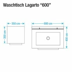 Lavabo Lagarto -WENKO Boutique waschtisch lagarto weiss 527220